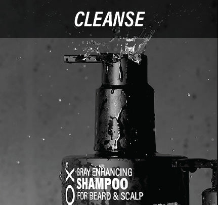 Silver Fox Shampoo with text "Cleanse" above