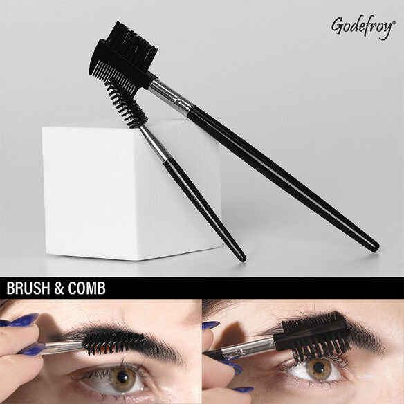 Eyebrow and eyelash comb set