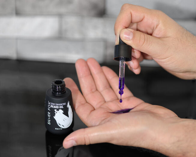 silver fox purple beard oil