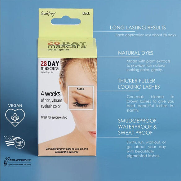 Godefroy tinted eyelash product shade black