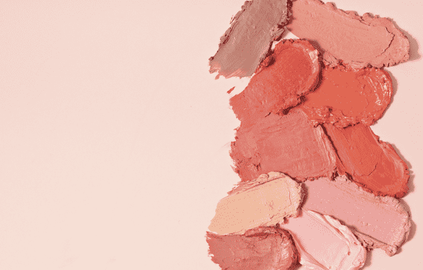 swatches of make-up product