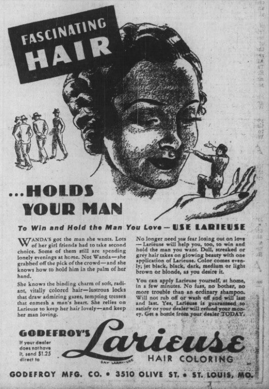 vintage black and white godefroy advertisement