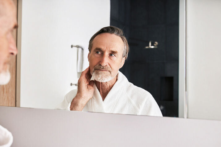 elderly man with a gray beard