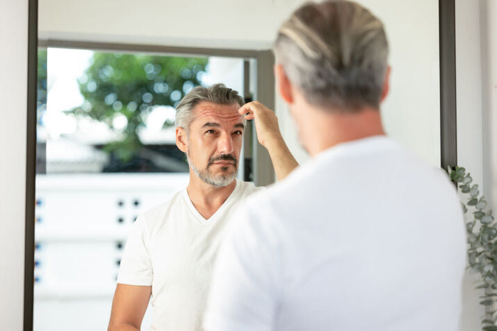 man with grey facial hair
