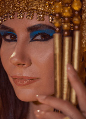 Egyptian woman with headdress