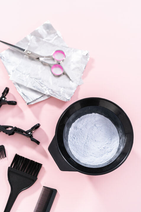 Hair dye color set