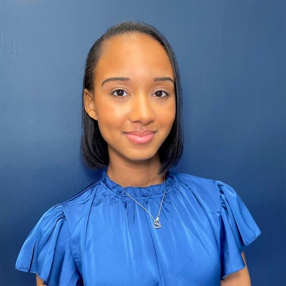 after picture of woman with tinted eyebrows