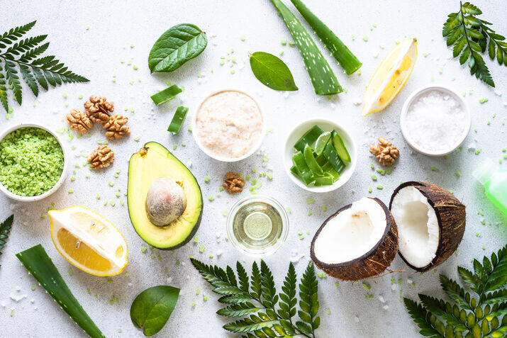 assortment of natural ingredients