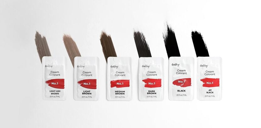 various colors of eyebrow tint