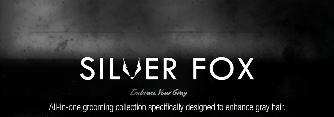 Silver Fox logo with text "Embrace your gray" below logo