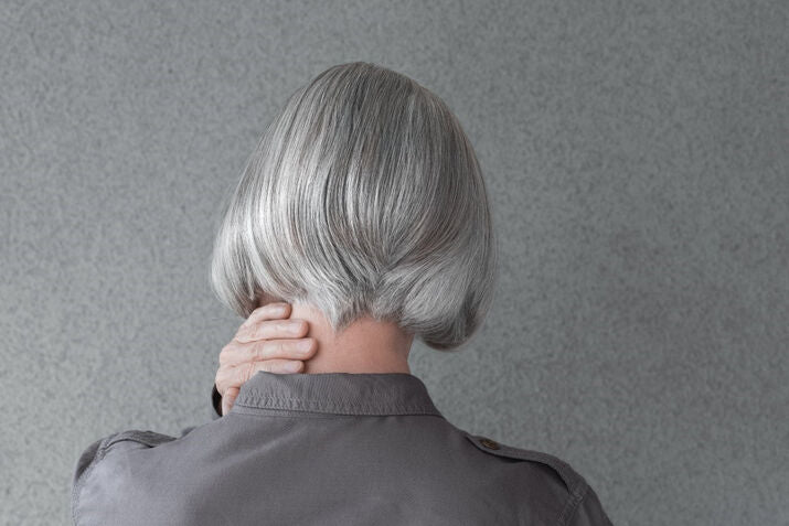women with silver gray hair