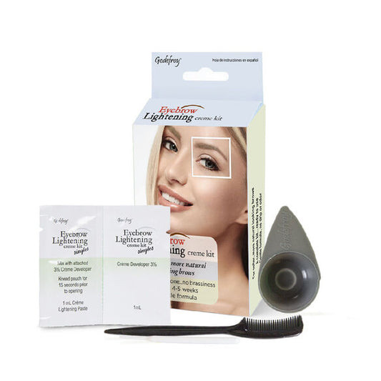 Eyebrow lightening kit and tools