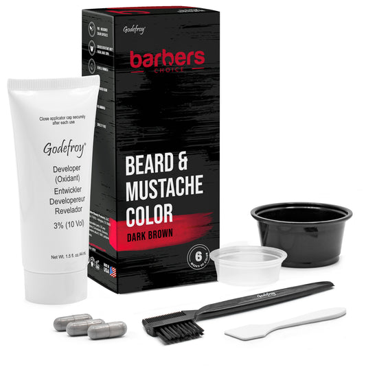 Barber’s Choice beard and mustache color kit (Dark Brown)