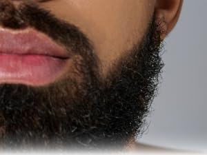 close up of mens beard