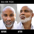 Load image into Gallery viewer, before and after silver fox beard dye
