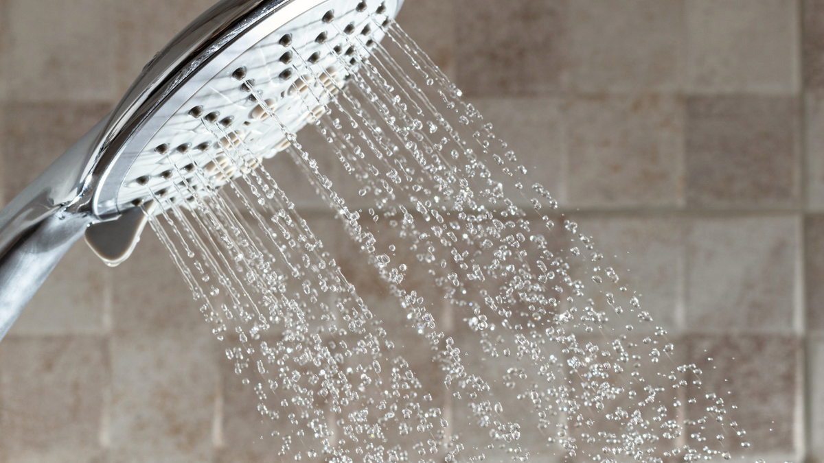 Shower-head with running water 