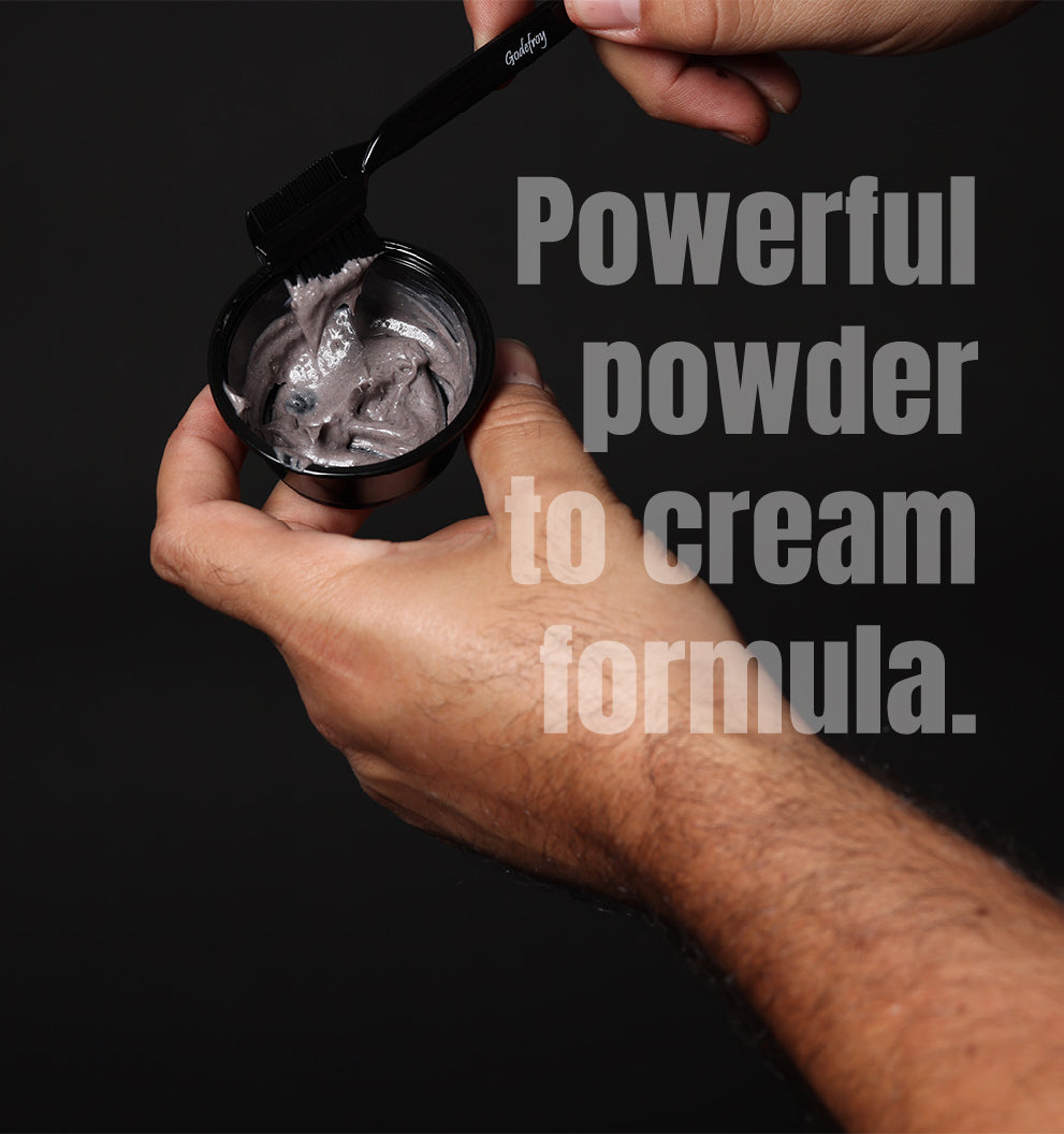 Powder to cream formula 