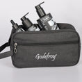 Load image into Gallery viewer, toiletry godefroy bag with silver fox hair products 
