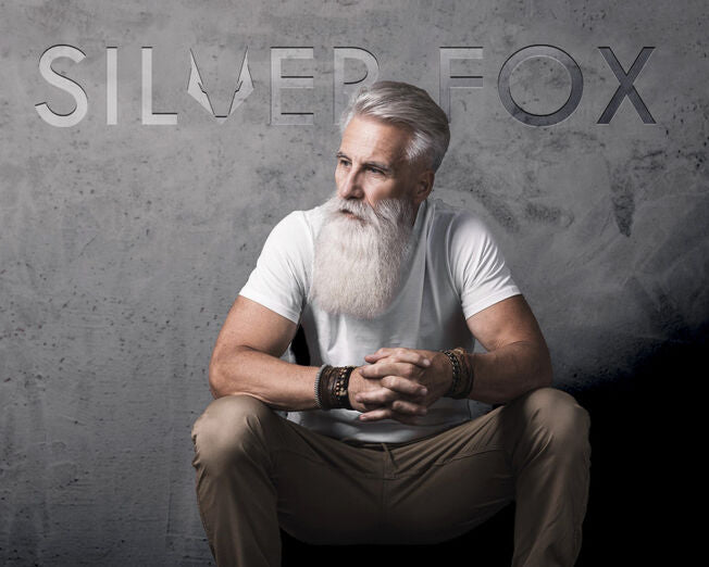 Silver Fox Gray Hair Care Collection By Barbers Choice GodefroyBeauty Silver fox gray hair care collection by barbers choice godefroybeauty