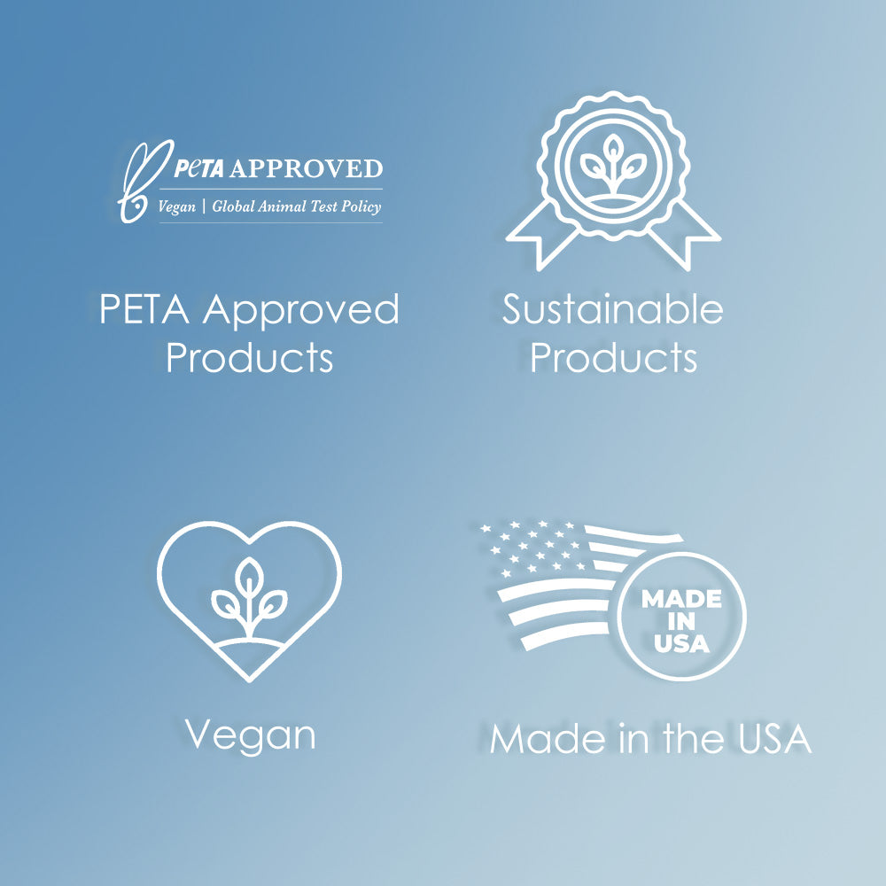 peta vegan made in usa sustainable logo