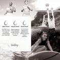 Load image into Gallery viewer, Collage of pictures showing sport activities with text and water drops.
