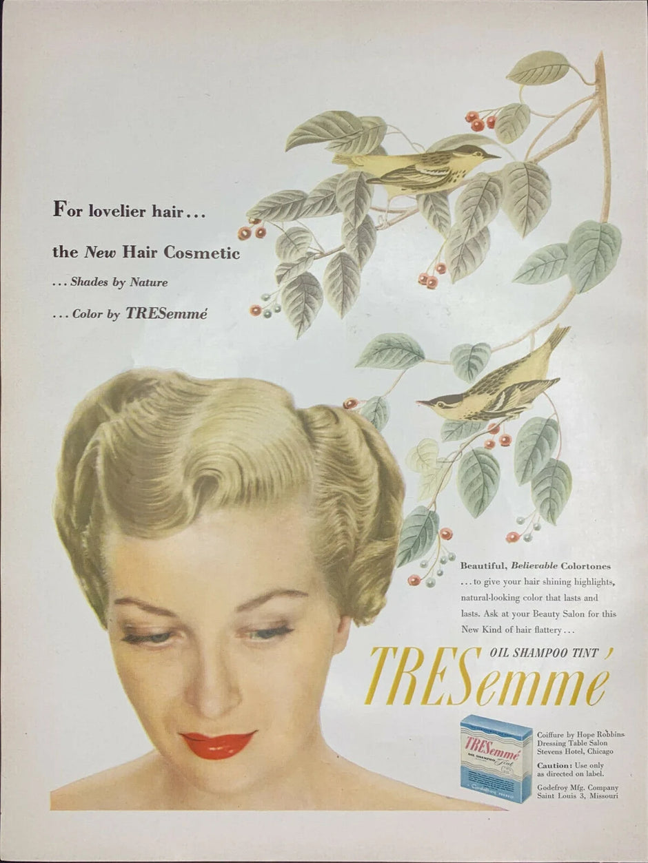 vintage advertisement of tresemme