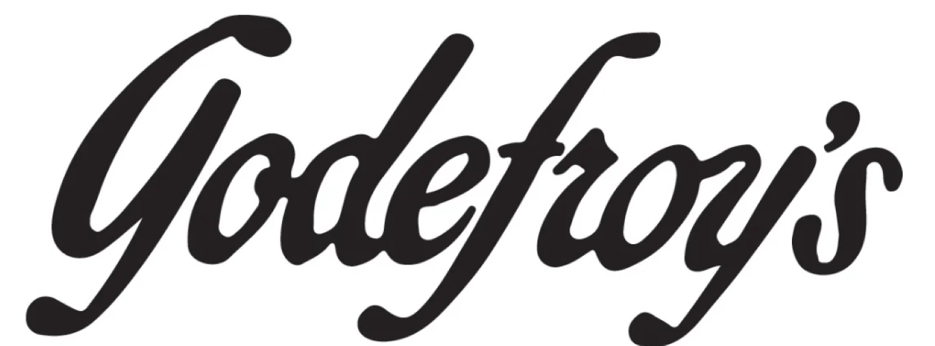 Godefroy's black and white logo